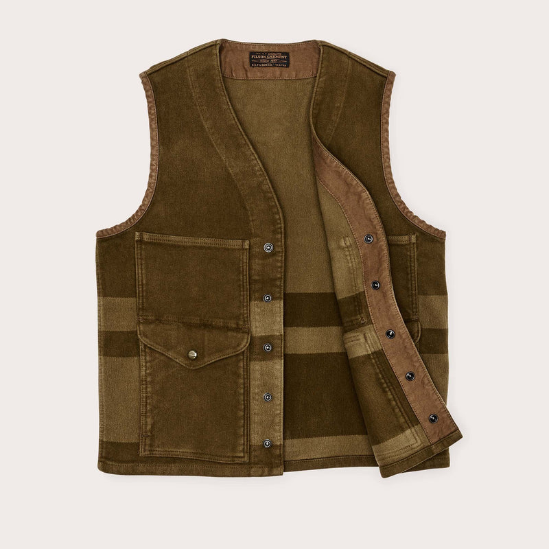 Beartooth cruiser vest by Filson | Marsh olive bla (Brown)