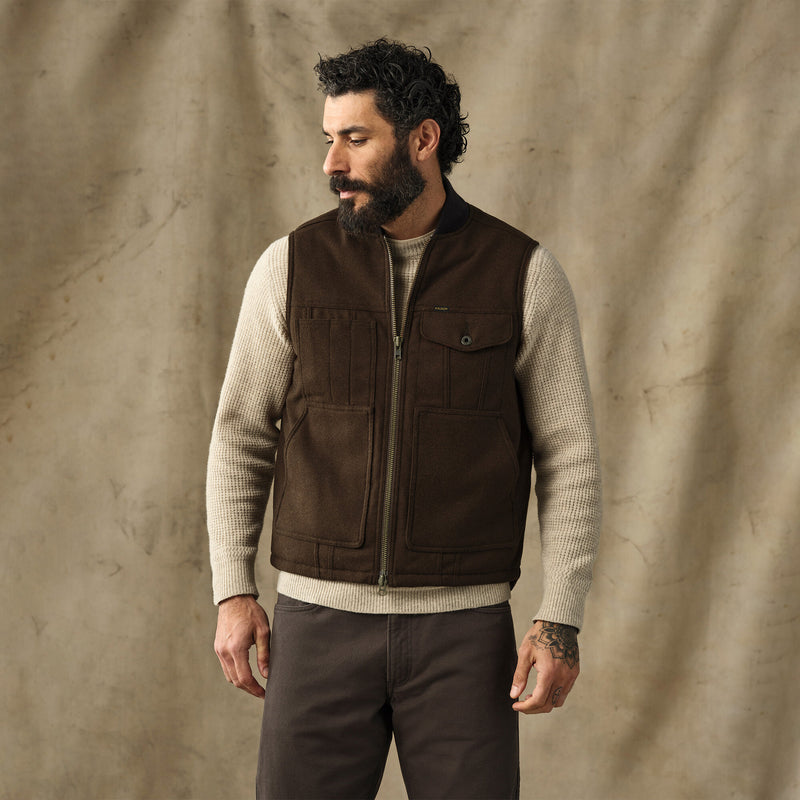 Spokane insulated work vest par Filson | Beaver brown (Brown)