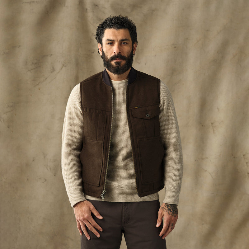 Spokane insulated work vest par Filson | Beaver brown (Brown)