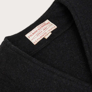 Mackinaw wool vest by Filson | Charcoal (Black)