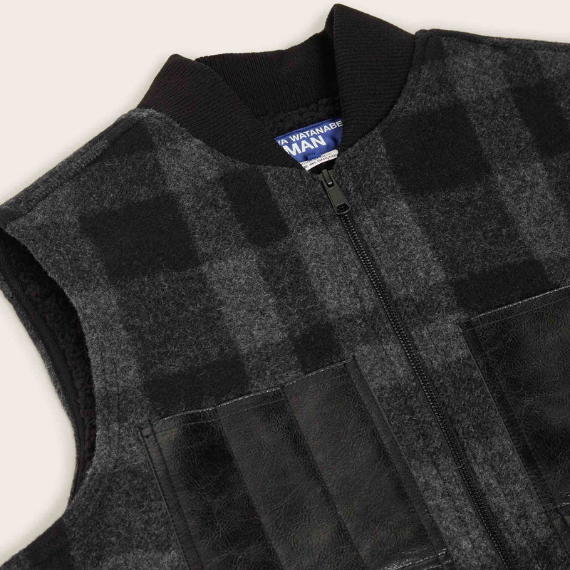 Gilet en laine filson x junya watanabe par Filson | Grey / black black (Black)