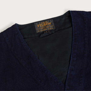 Dry tin indigo vest by Filson | Indigo (Blue)