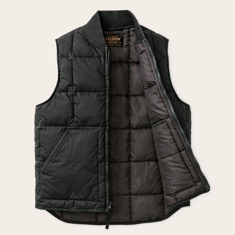 Heritage cotton down vest par Filson | Black (Black)