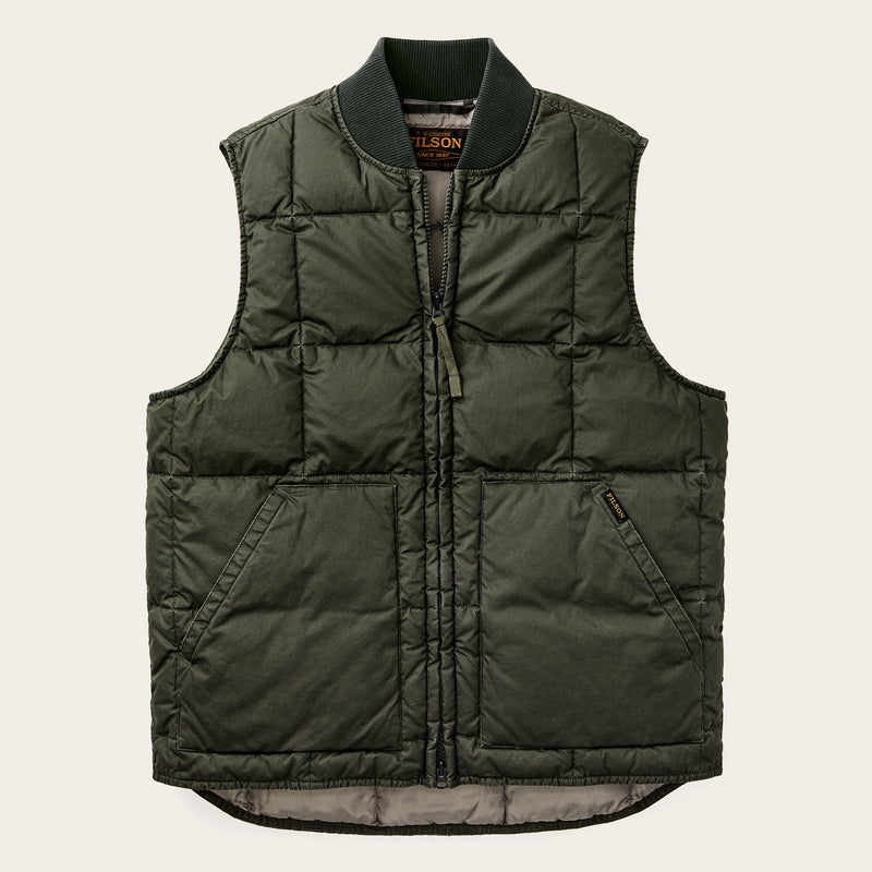 Heritage cotton down vest par Filson | Beluga (Green)