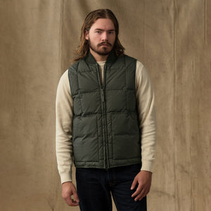 Heritage cotton down vest par Filson | Beluga (Green)