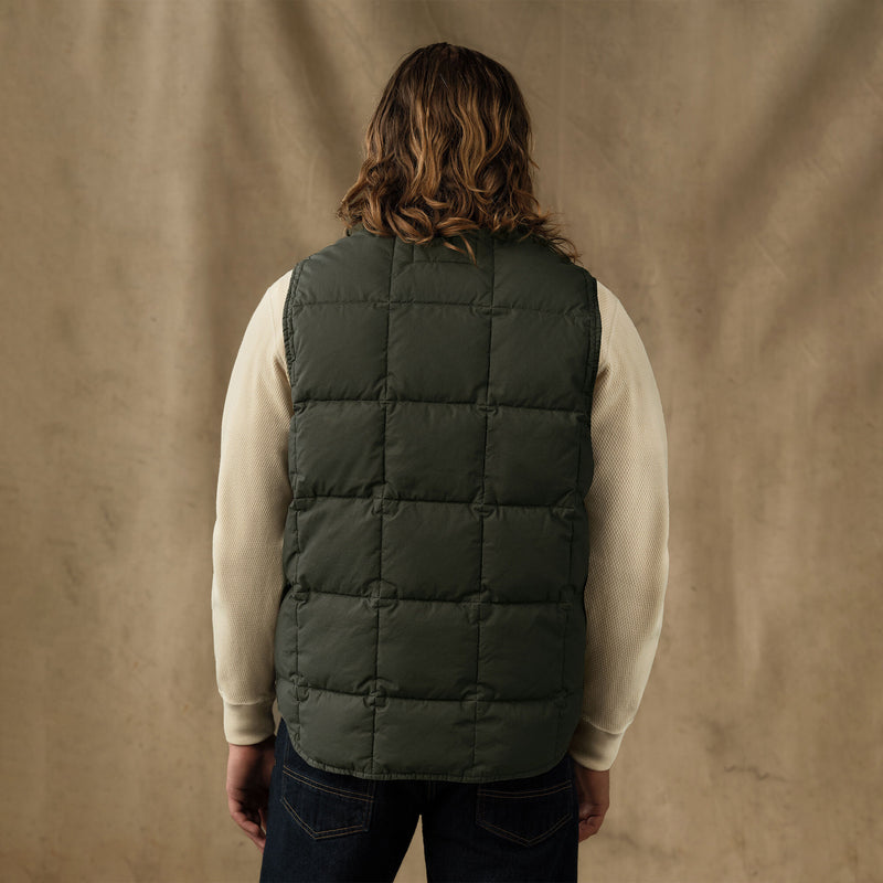 Heritage cotton down vest par Filson | Beluga (Green)