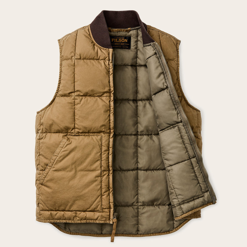 Heritage cotton down vest par Filson | Light brown (Brown)
