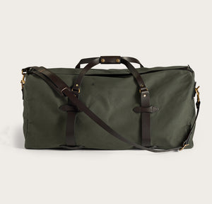 Large rugged twill duffle bag by Filson | Otter green (Green)