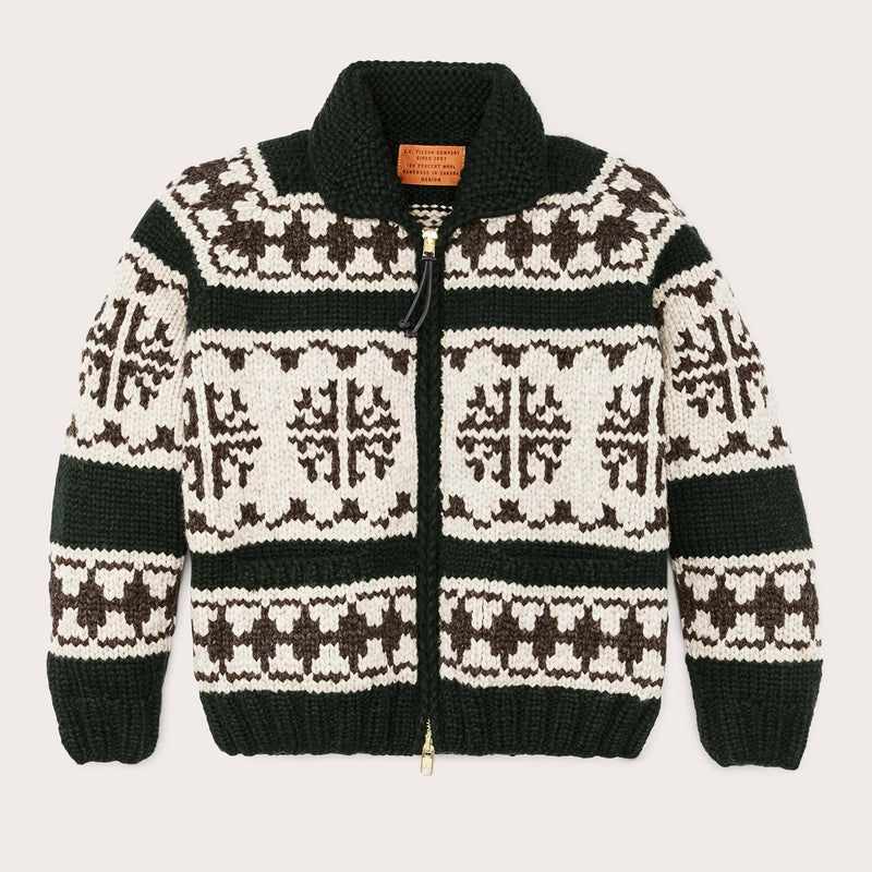 Handmade full-zip sweater di Filson | Forest nordic (Black)