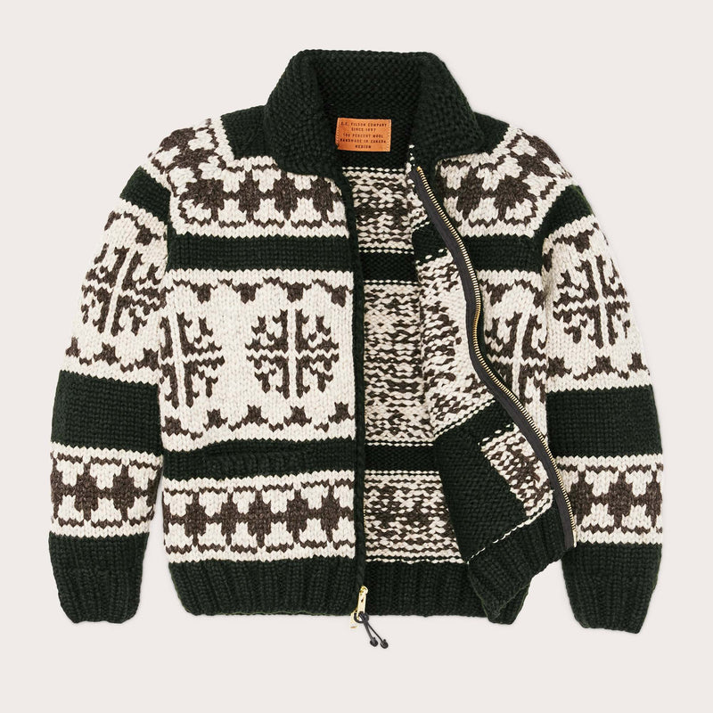 Handmade full-zip sweater di Filson | Forest nordic (Black)