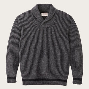 Maglione con collo sciallato bristol di Filson | Gray heather / dark charcoal