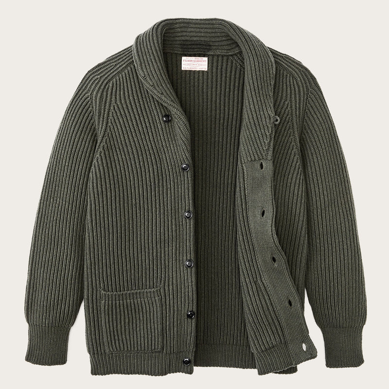 Cardigan bristol di Filson | Forest green heather