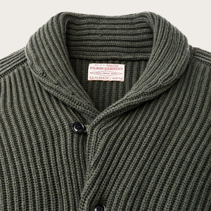 Cardigan bristol di Filson | Forest green heather