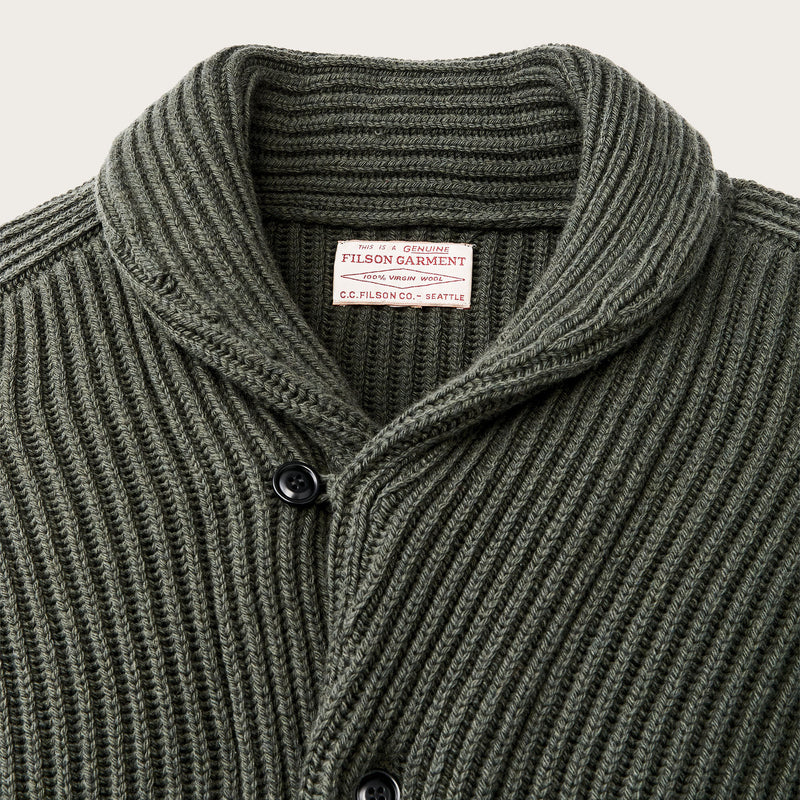 Cardigan bristol di Filson | Forest green heather