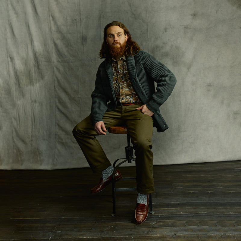 Cardigan bristol di Filson | Forest green heather