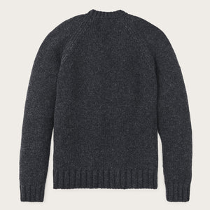 3-gauge alpaca blend sweater by Filson | Black heather (Gray)