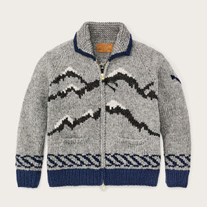 Handmade full-zip sweater by Filson | Heather gray / fishi (Gray)