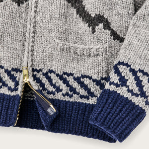 Handmade full-zip sweater by Filson | Heather gray / fishi (Gray)