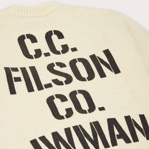 Filson x junya watanabe crewneck wool graphic sweater by Filson | Off white (Beige)