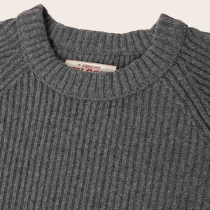 Cascade rib crewneck par Filson | Medium grey melange (Gray)