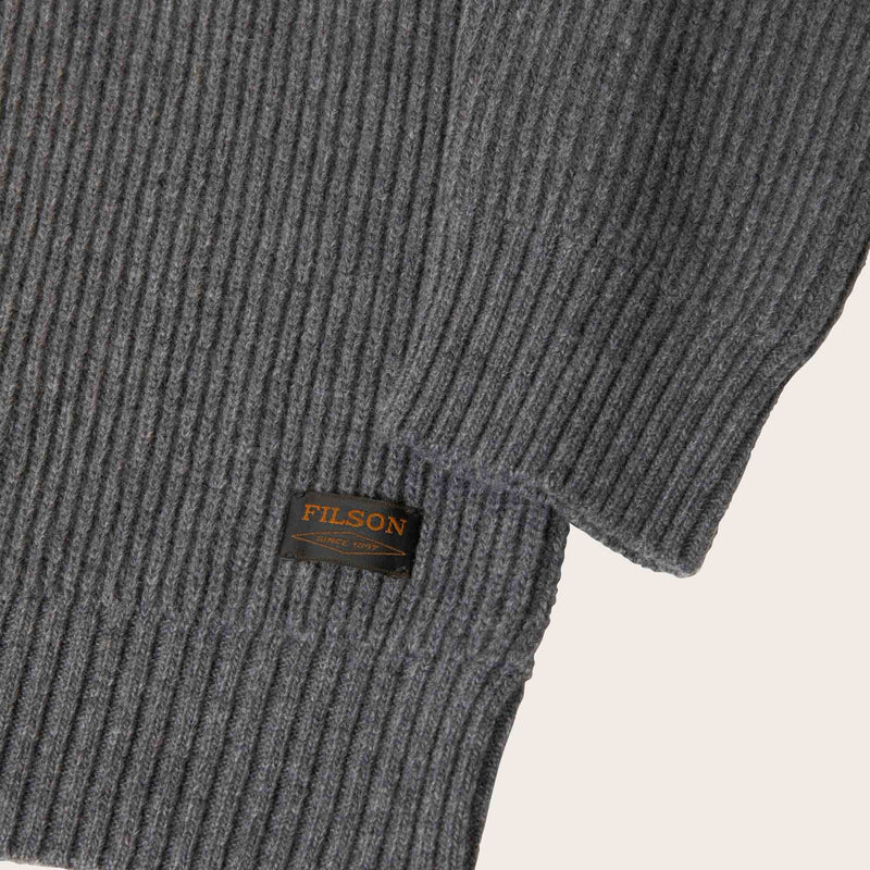 Cascade rib crewneck par Filson | Medium grey melange (Gray)