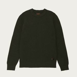 Cascade rib crewneck par Filson | Pine green (Green)
