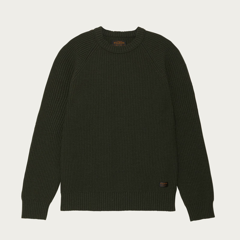 Cascade rib crewneck par Filson | Pine green (Green)