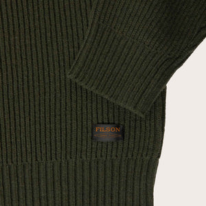 Cascade rib crewneck par Filson | Pine green (Green)