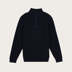 Cascade rib button up sweater by Filson | Dark navy (Blue)
