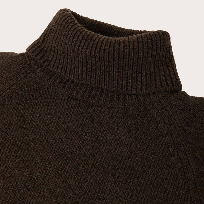 Tacoma roll neck sweater by Filson | Earth brown (Brown)