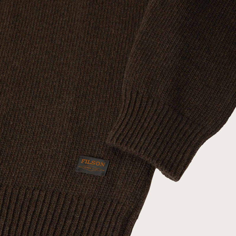 Tacoma roll neck sweater by Filson | Earth brown (Brown)