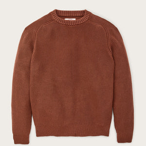 Vintage cotton crewneck sweater par Filson | Rust (Red)
