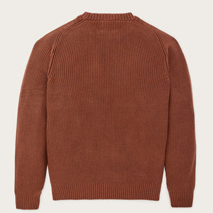Vintage cotton crewneck sweater par Filson | Rust (Red)