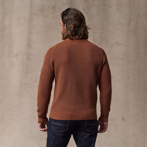 Vintage cotton crewneck sweater par Filson | Rust (Red)