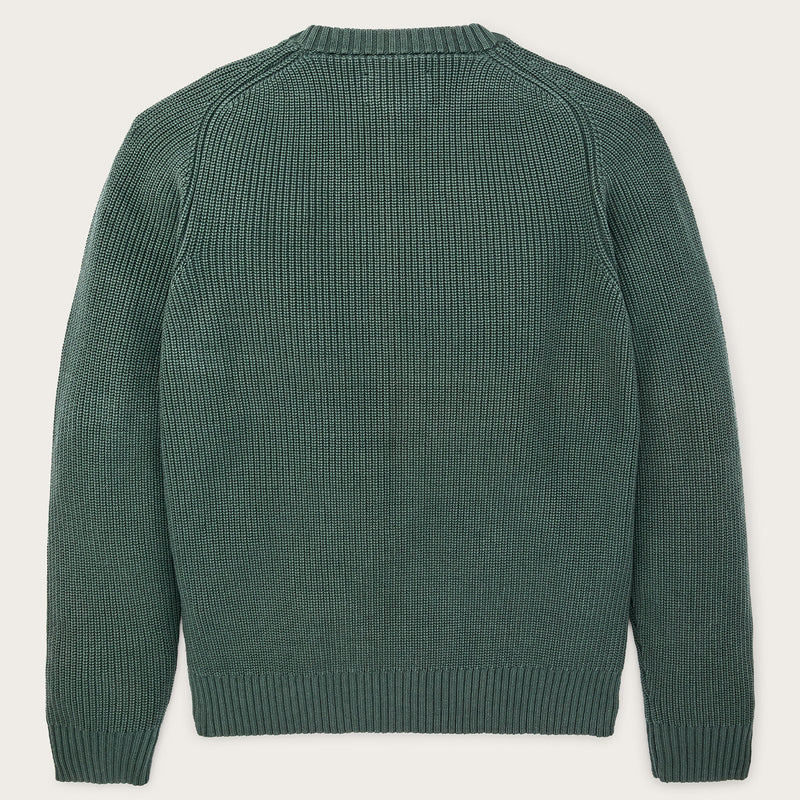 Vintage cotton crewneck sweater par Filson | Juniper (Green)