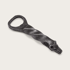 Wolf head bottle opener by Filson | Steel (Silver)