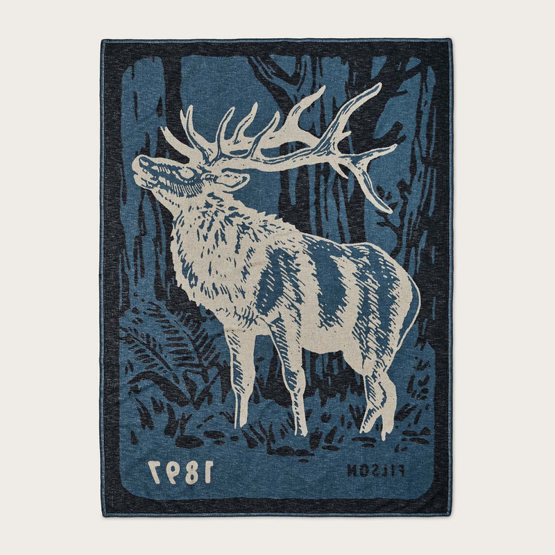 Cotton blanket von Filson | Blue / elk woods (Blue)