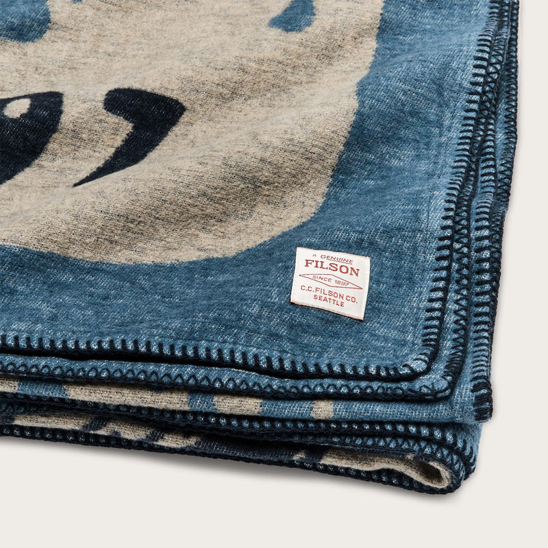 Cotton blanket von Filson | Blue / elk woods (Blue)