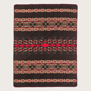Couverture en laine mélangée par Filson | Brown / port multi (Multicolor)