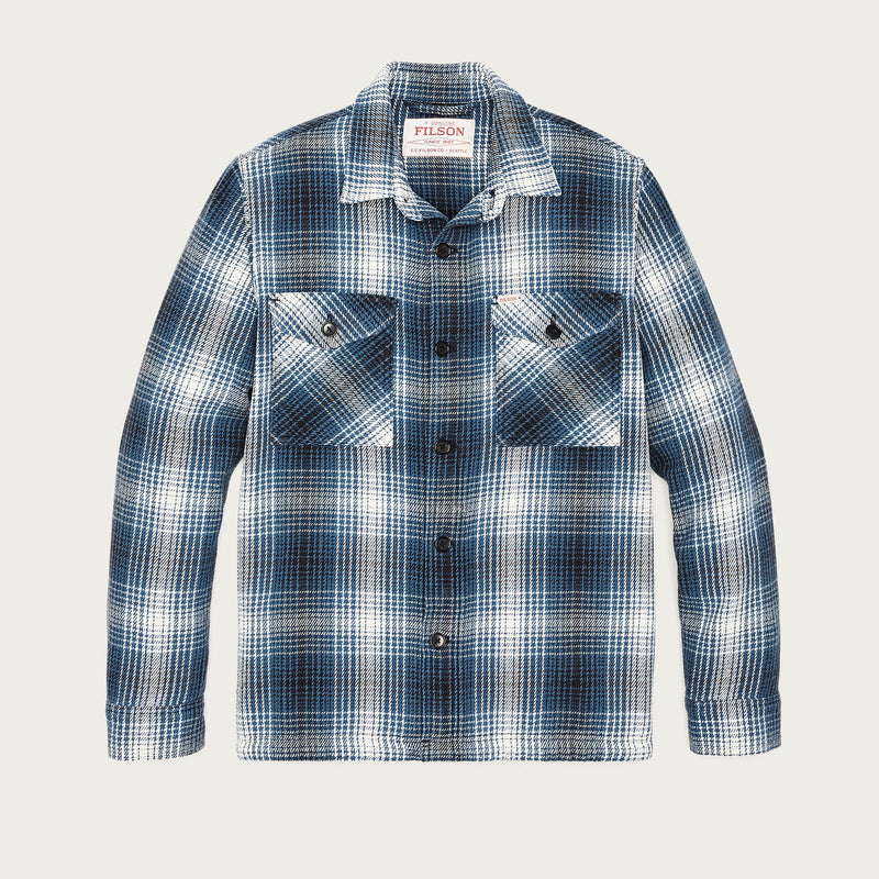 Deer island jac-shirt von Filson | Cobalt / natural shadow plaid (Blue)