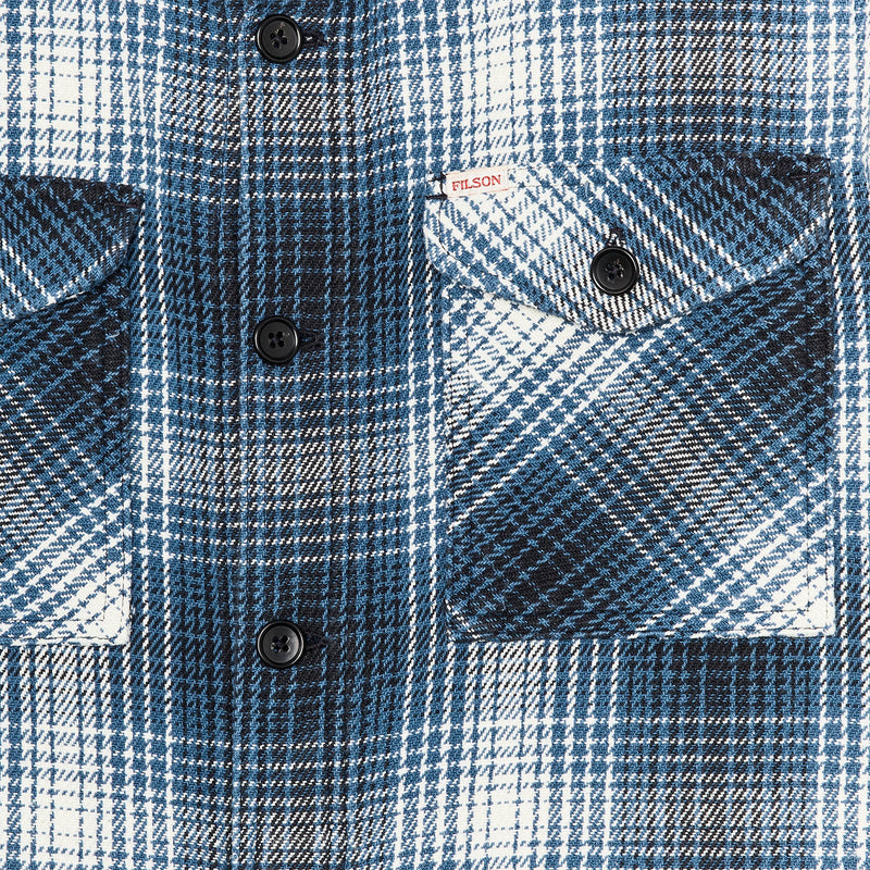 Deer island jac-shirt von Filson | Cobalt / natural shadow plaid (Blue)