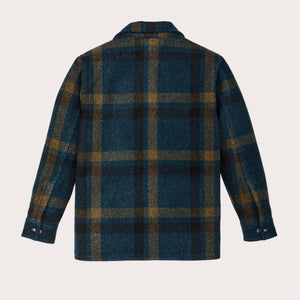 Lined mackinaw wool jac-shirt di Filson | Teal ochre pl (Blue)