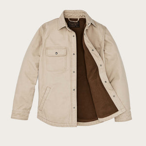 Fleece-lined jac-shirt by Filson | Gray khaki (Beige)