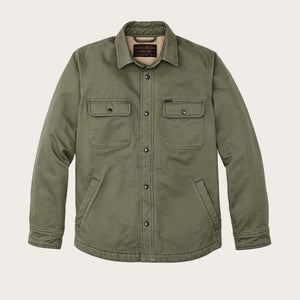 Fleece-lined jac-shirt by Filson | Service green (Green)