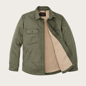 Fleece-lined jac-shirt by Filson | Service green (Green)