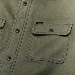 Fleece-lined jac-shirt by Filson | Service green (Green)