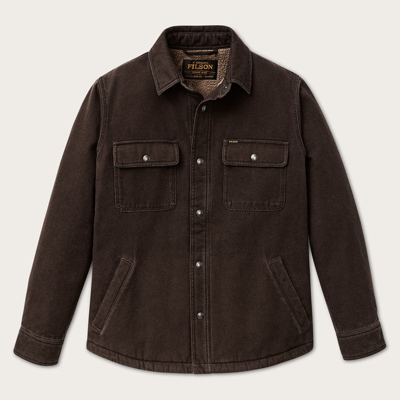 Fleece-lined jac-shirt par Filson | Dark brown (Brown)