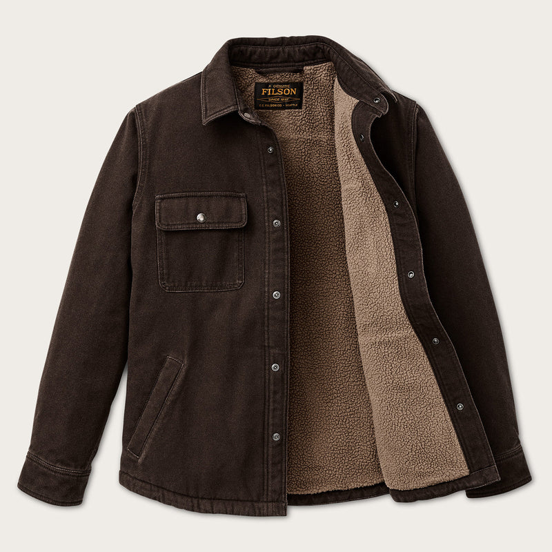 Fleece-lined jac-shirt par Filson | Dark brown (Brown)