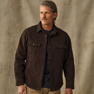 Fleece-lined jac-shirt par Filson | Dark brown (Brown)