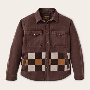 Beartooth jac-shirt par Filson | Mahogany geo stripe (Brown)
